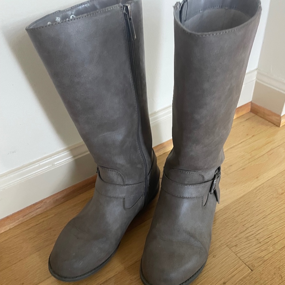Nina gray girls boots
